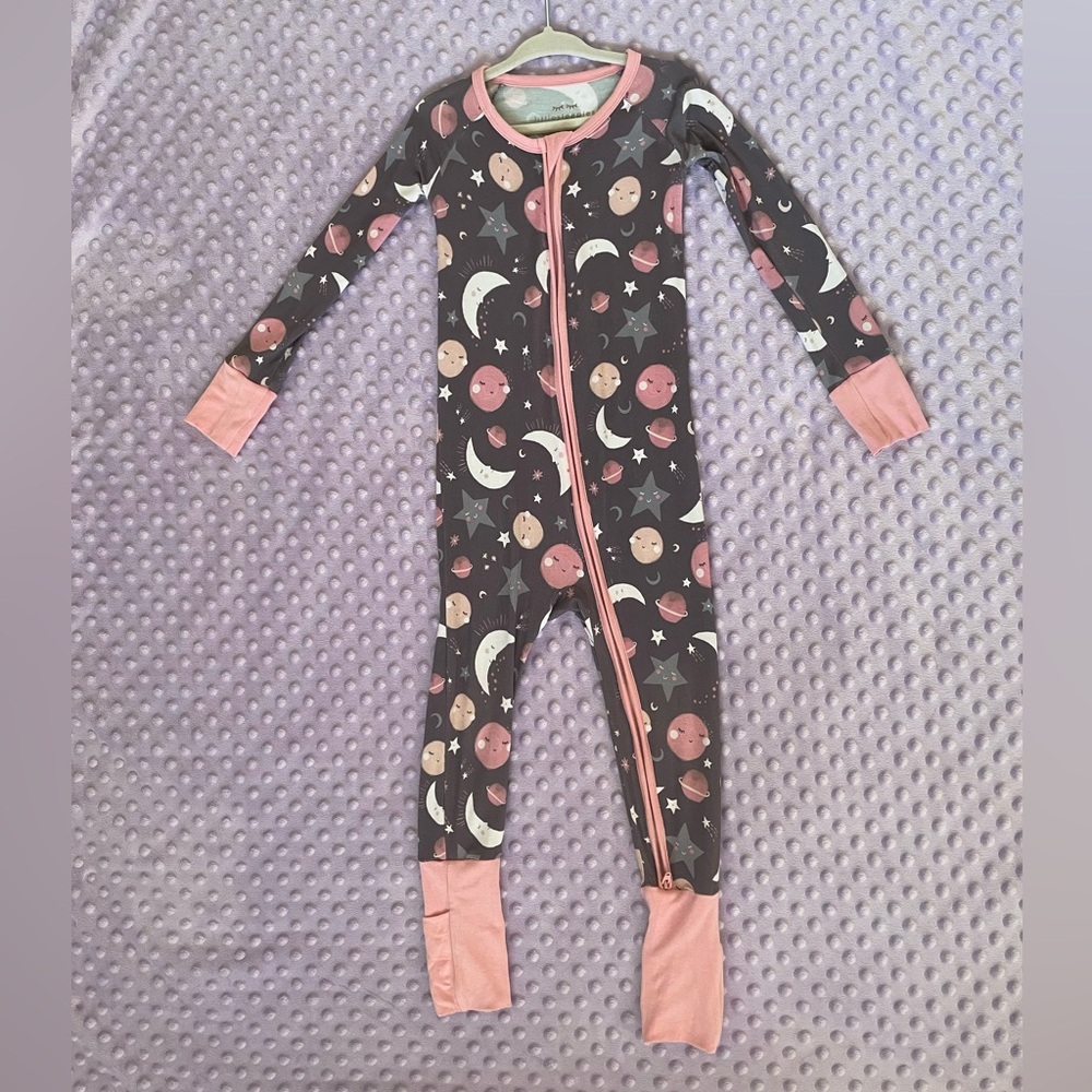 Little Sleepies Mauve Moons Zippy size 3t